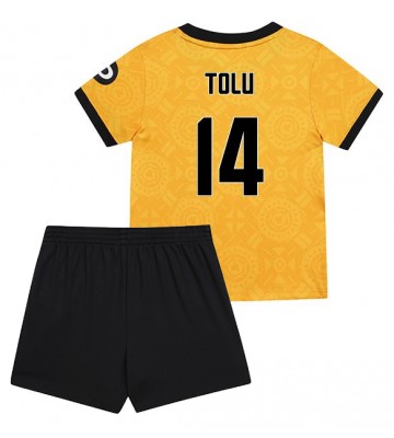 Wolves Tolu Arokodare #14 Replik Heimtrikot Kinder 2025-26 Kurzarm (+ Kurze Hosen)